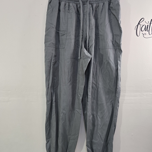 A New Day Olive Green Jogger Pants | Size Small | Elastic Waist Casual Pants - Picture 3 of 12